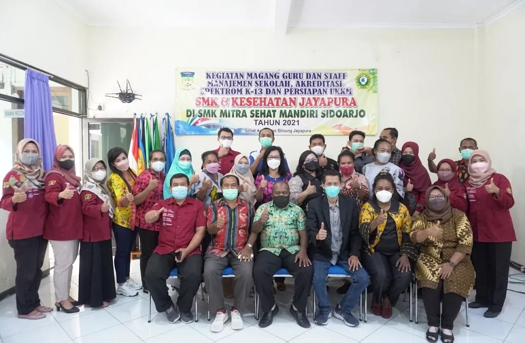 Tingkatkan Kualitas Pendidikan, SMKN Indonesia Timur Berkunjung ke SMK Mitra Sehat Mandiri Sidoarjo