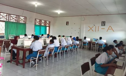 Pelaksanaan Sertifikasi Internasional Kemampuan Bahasa Inggris TOEIC 2023 di SMK Negeri Kesehatan Jayapura