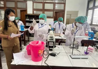 Siswa SMKN Kesehatan Jayapura Ikuti Uji Kompetensi Keahlian Profesi