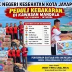 SMK NEGERI KESEHATAN KOTA JAYAPURA PEDULI KEBAKARAN MANDALA
