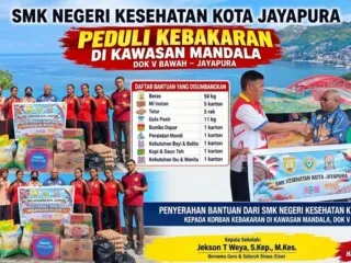 SMK NEGERI KESEHATAN KOTA JAYAPURA PEDULI KEBAKARAN MANDALA